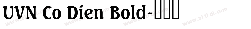 UVN Co Dien Bold字体转换